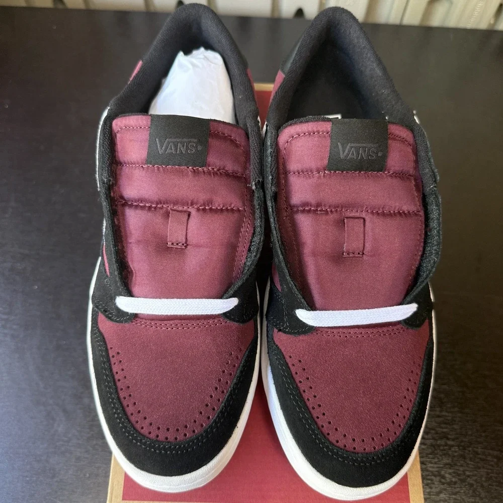 Vans Lowland 2.0 Skate Sneakers Shoes Red Black Men's Size 10 - VN000D6R2Q1